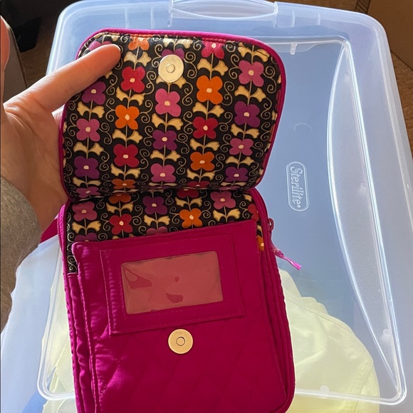 Vera Bradley Fuchsia Quilted Crossbody Bag - Picture 4 of 6